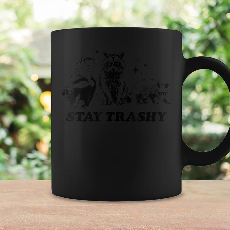 Stay Trashy Raccoon Opossum Skunk Trash Panda Meme Coffee Mug Gifts ideas