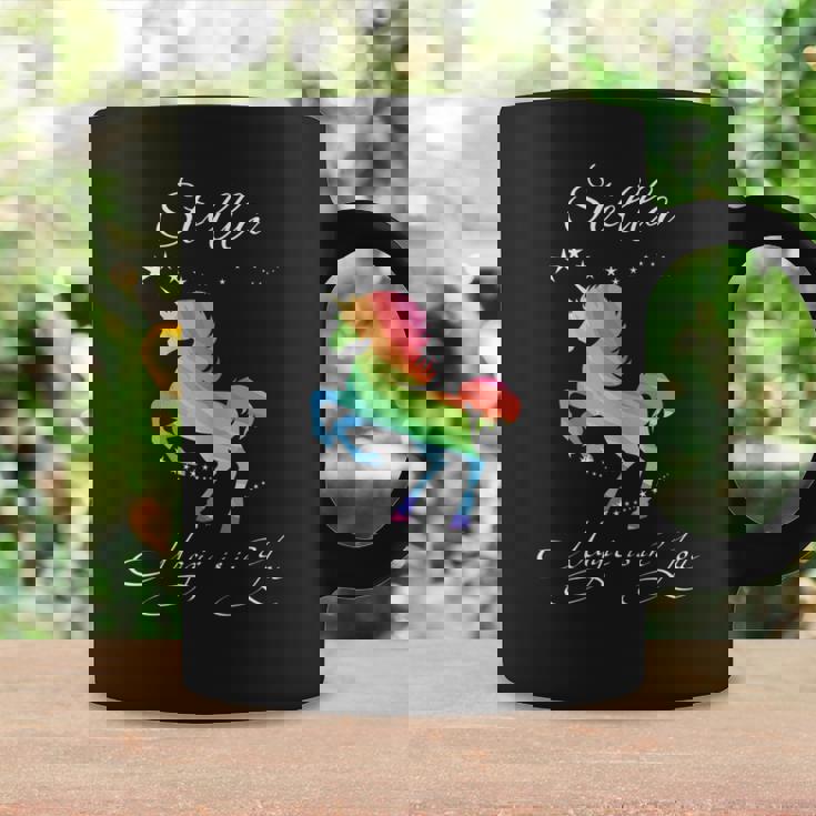 Stella Magic Einhorn Tassen - Mystisches Pferd mit Regenbogenspritzern Geschenkideen