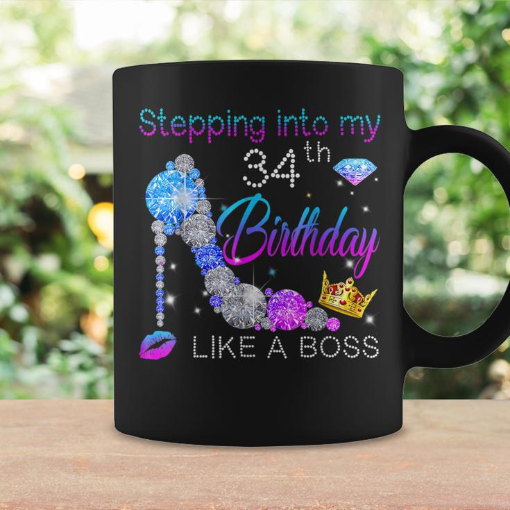 Stepping Into My 34Th Birthday Like A Boss Bday Women Coffee Mug Gifts ideas