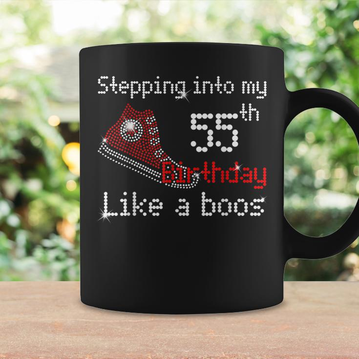 Stepping In To My 55Th Birthday Like A Boss For 55Th Years Coffee Mug Gifts ideas