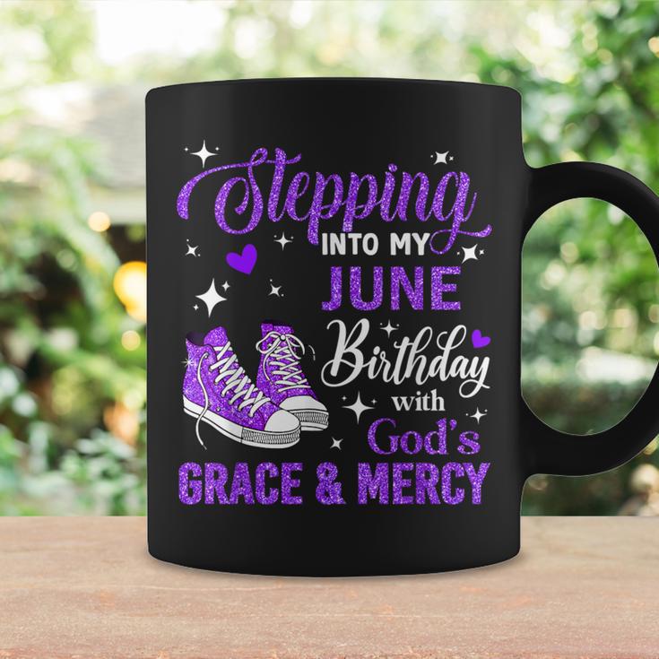 Stepping Into My June Birthday With God's Grace & Mercy Coffee Mug Gifts ideas