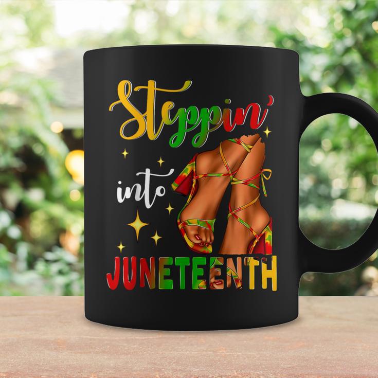 Stepping Into Junenth Like My Ancestors Black Girls Coffee Mug Gifts ideas