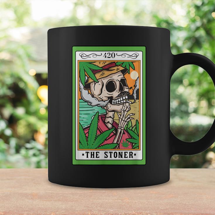 The Stoner Tarot Card Skeleton Cannabis Weed Lover Marijuana Coffee Mug Gifts ideas