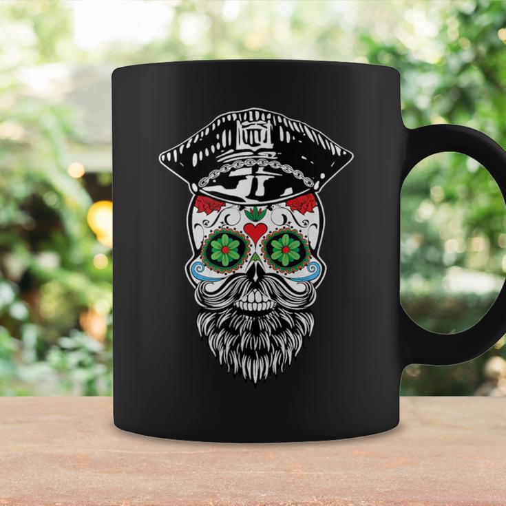 Sugar Skull Gay Daddy Bear & Biker Hat Leather Sugar Skull Coffee Mug Gifts ideas