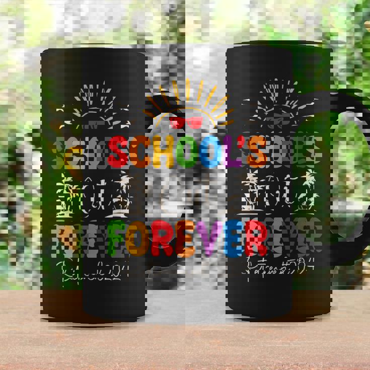 Summer Vacation Retro School's Out Forever Retirement 2024 Coffee Mug Gifts ideas