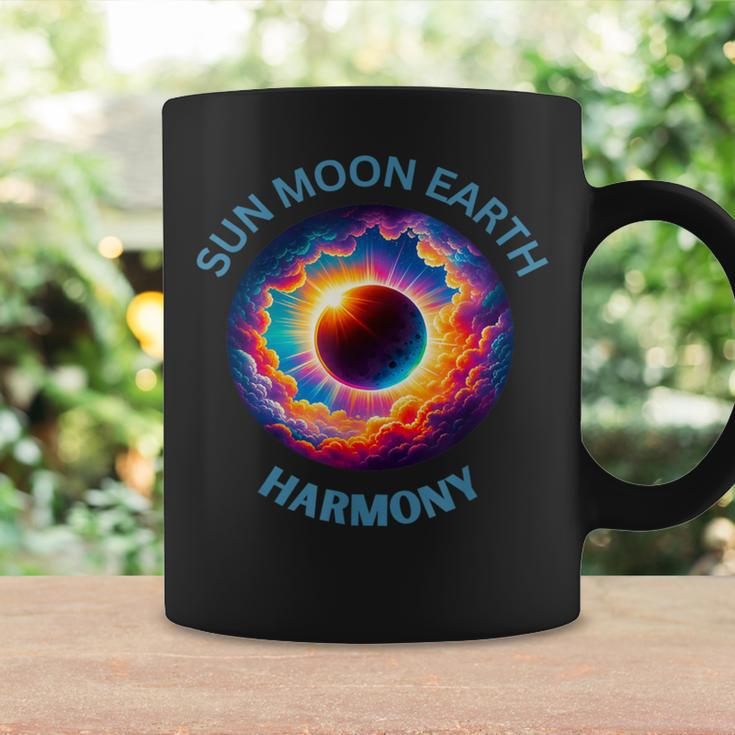 Sun Moon Earth Harmony Eclipse 2024 Coffee Mug Gifts ideas