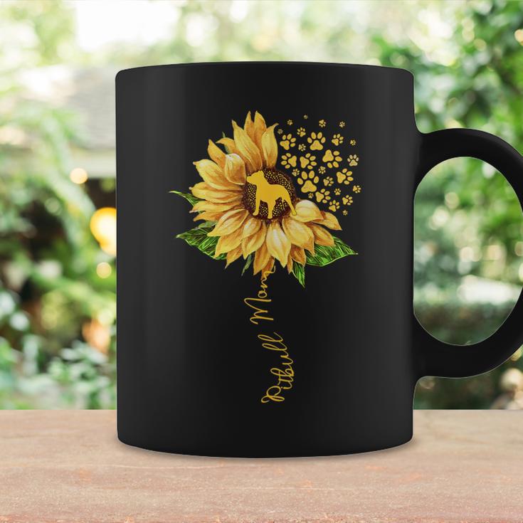 Sunflower Pitbull Mom Dog Lover Mother's Day Dog Coffee Mug Gifts ideas