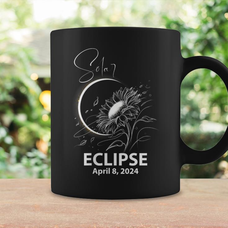 Sunflower Total Solar Eclipse 2024 Flower Coffee Mug Gifts ideas