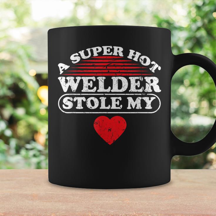 A Super Hot Welder Stole My Heart Welder Wife Girlfriend Coffee Mug Gifts ideas
