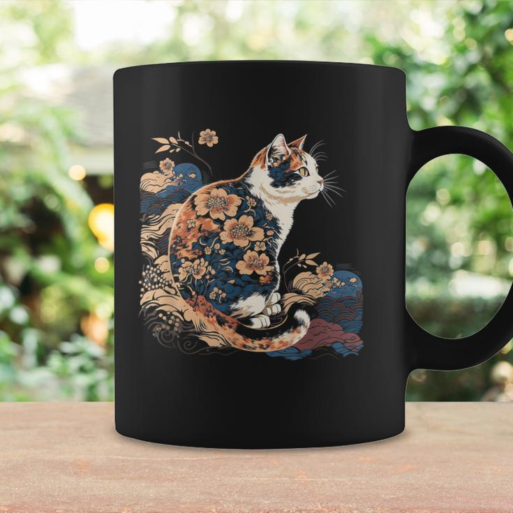 Surrealism Japanese Painting Calico Cat Coffee Mug Gifts ideas