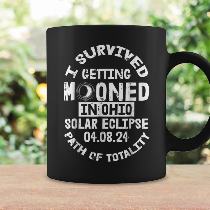 I Survived Getting Mooned In Ohio Solar Eclipse April 8 2024 Coffee Mug Gifts ideas