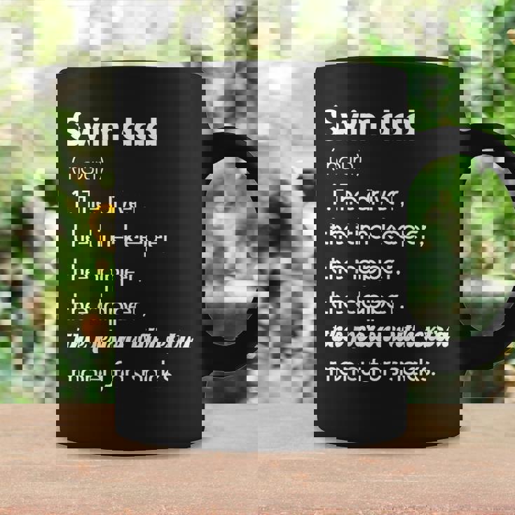 Swim Dad Definition Swimming Father Of A Swimmer Dad Coffee Mug Gifts ideas