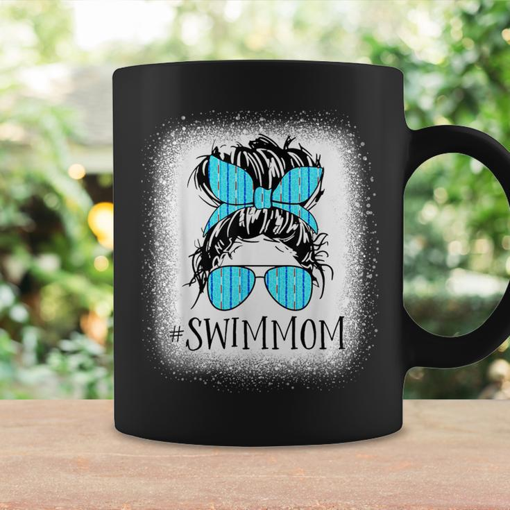 Swim Mom Messy Bun Bleached Mother's Day Coffee Mug Gifts ideas