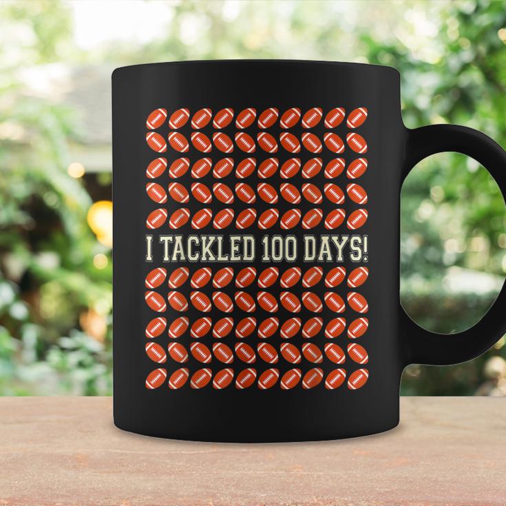 I Tackled 100 Days Of School Football 100Th Day Coffee Mug Gifts ideas