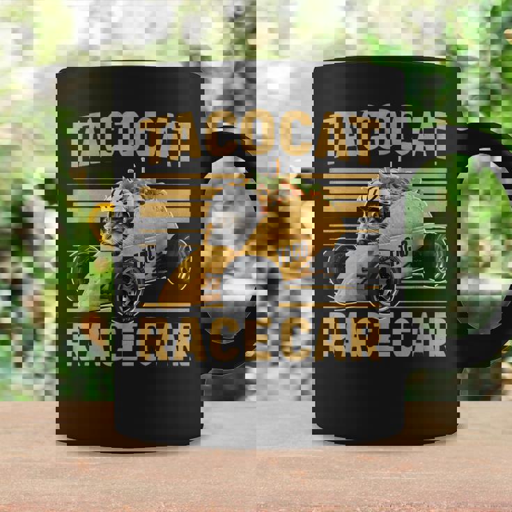 Tacocat Racecar Spelled Backwards Mexican Car Taco Cat Coffee Mug Gifts ideas