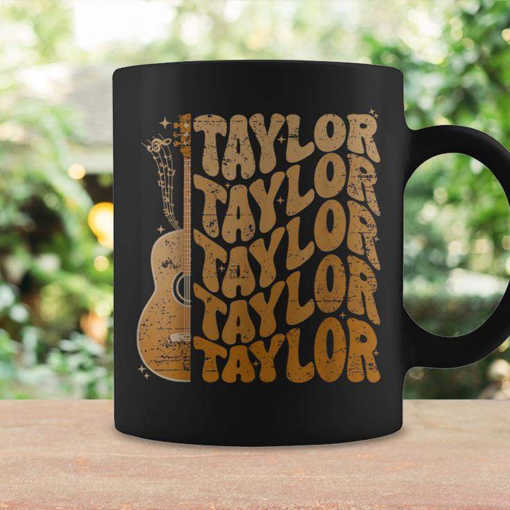 Taylor First Name I Love Taylor Girl Groovy 80'S Vintage Coffee Mug Gifts ideas