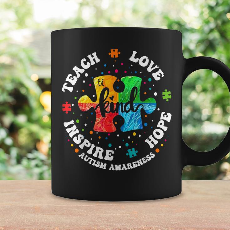 Teacher Autism Awareness Teach Hope Love Inspire Coffee Mug Gifts ideas