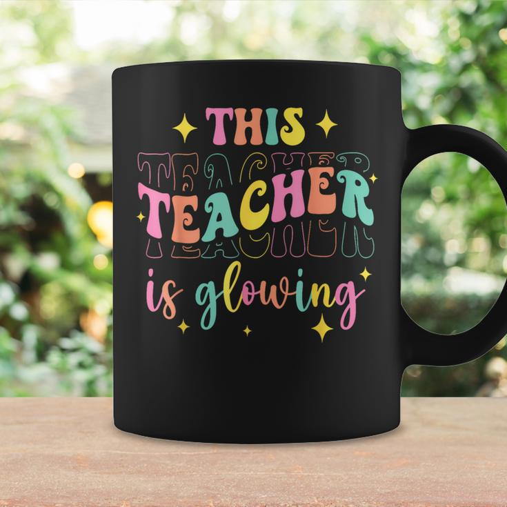 This Teacher Is Glowing Hello Summer A End Of School Coffee Mug Gifts ideas