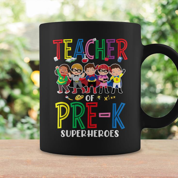 Teacher Of Pre K Superheroes Teacher New School Year Coffee Mug Gifts ideas