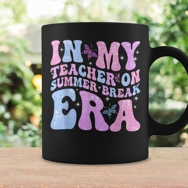 In My Teacher On Summer Break Era Groovy Summer Vibe Teacher Coffee Mug Gifts ideas