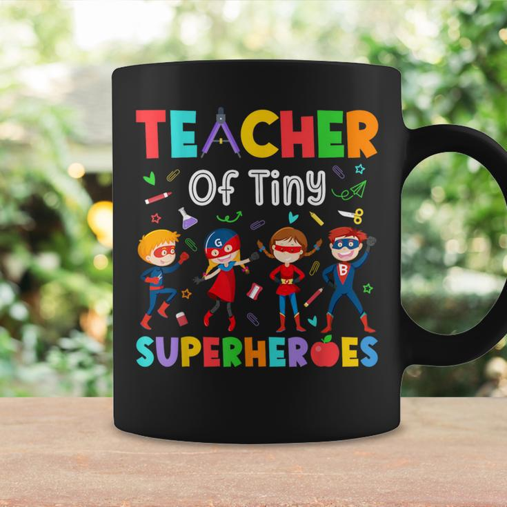 Teacher Of Tiny Superheroes Pre-K Kindergarten Teacher Coffee Mug Gifts ideas