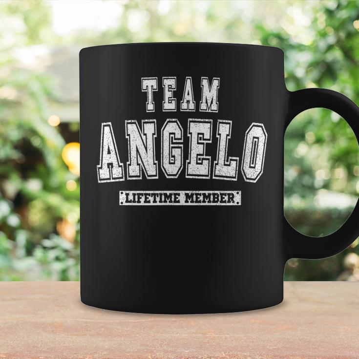 Team Angelo Lifetime Member Family Last Name Coffee Mug Gifts ideas