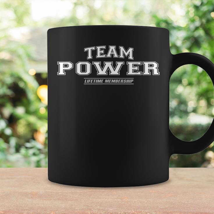 Team Power Proud Family Surname Last Name Coffee Mug Gifts ideas