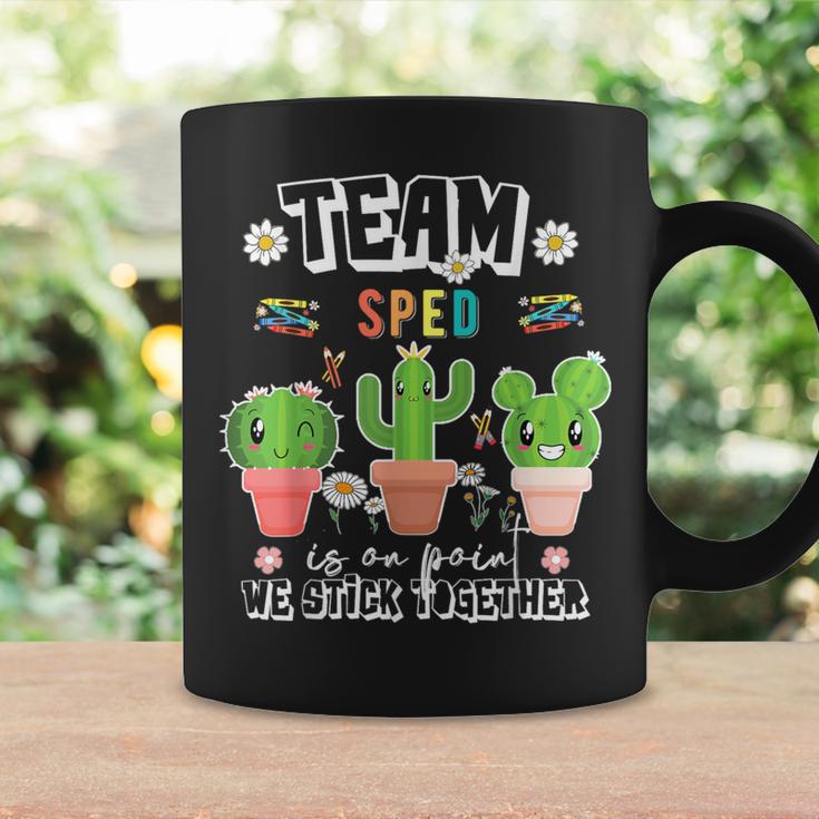 Team Sped Special Education Point We Stick Together Cactus Coffee Mug Gifts ideas