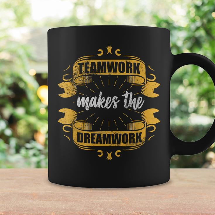 Teamwork Makes The Dreamwork Team Employee Motivation Grunge Coffee Mug Gifts ideas