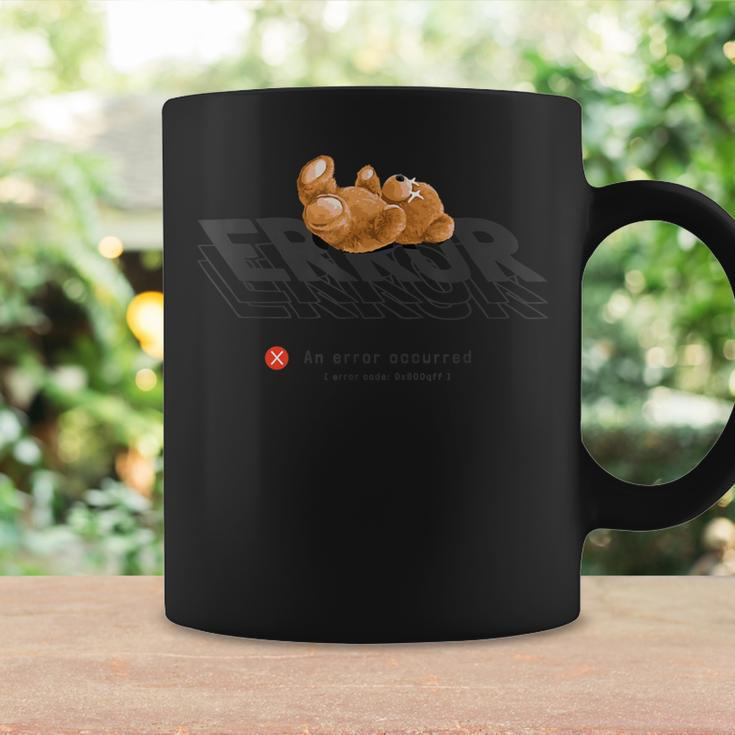 Teddy Error Bear Occured Bug Code Illusion Mirror Lie Down Coffee Mug Gifts ideas