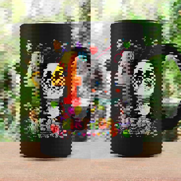 Tengo 4 Años Y Panda 4 Cumpleaños Taza de café Ideas de regalos
