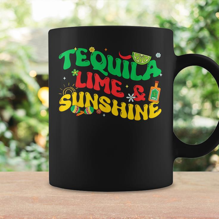 Tequila Lime Sunshine Retro Groovy Cinco De Mayo Drinking Coffee Mug Gifts ideas