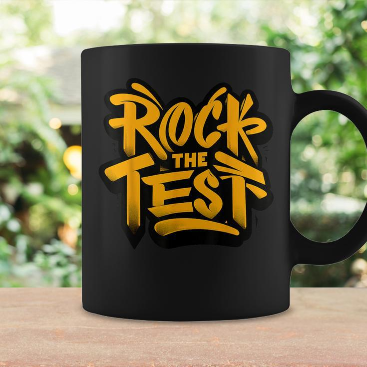 Test Day Rock The Test Motivational Teacher Student Testing Coffee Mug Gifts ideas