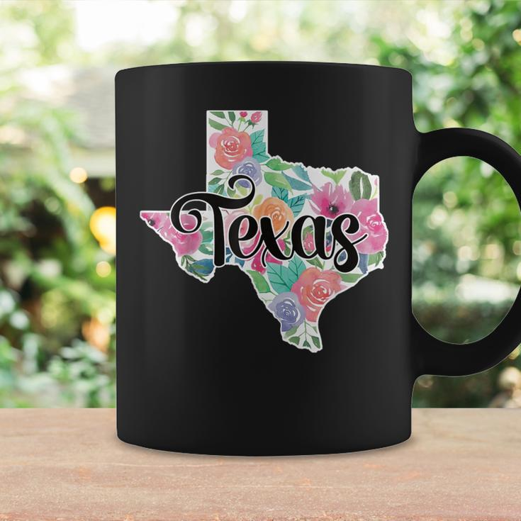 Texas Home State Pride Floral Vintage Texas Retro Flowers Coffee Mug Gifts ideas