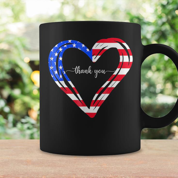 Thank You For Your Services Patriotic Heart Veterans Day Coffee Mug Gifts ideas