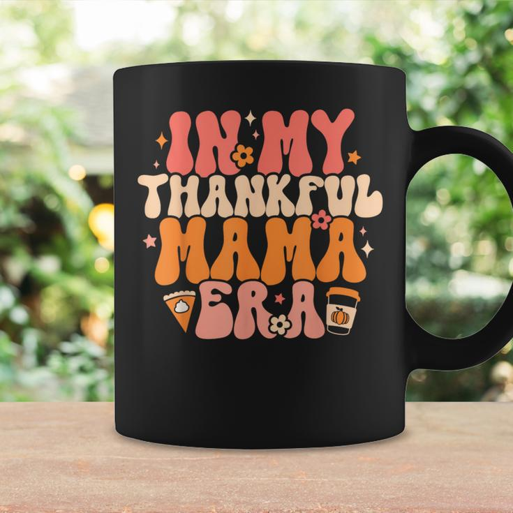 In My Thankful Mama Era Retro Groovy Mom Fall Thanksgiving Coffee Mug Gifts ideas