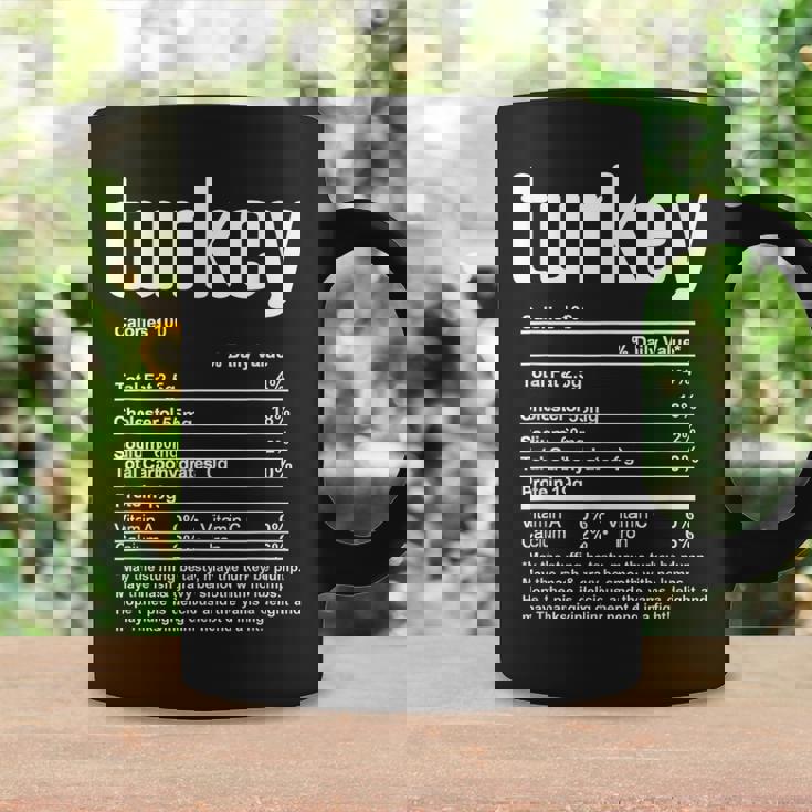 Thanksgiving Christmas Turkey Nutritional Facts Coffee Mug Gifts ideas