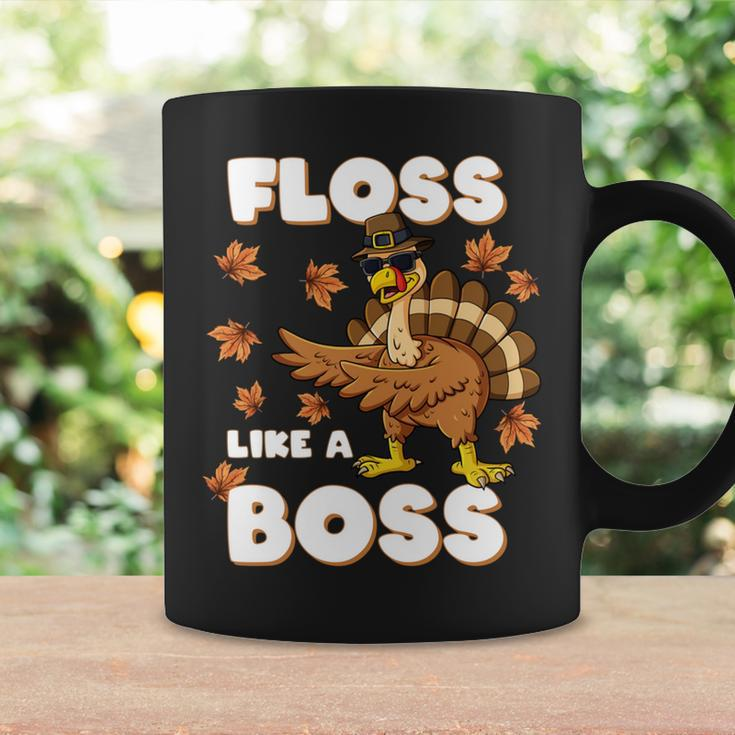 Thanksgiving Floss Like A Boss Turkey Pilgrim Boys Girl Kids Coffee Mug Gifts ideas