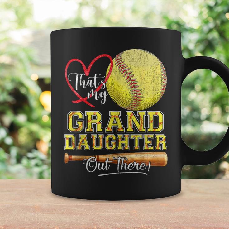 That's My Granddaughter Out There Softball Grandma Grandpa Coffee Mug Gifts ideas