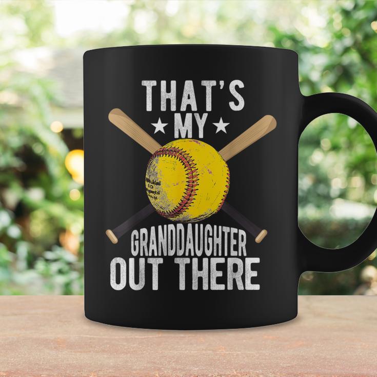 That's My Granddaughter Out There Softball Grandpa Grandma Coffee Mug Gifts ideas