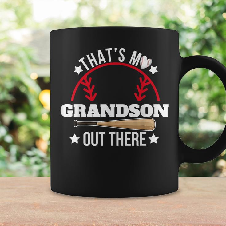 That's My Grandson Out There Baseball Grandma Grandpa's Day Coffee Mug Gifts ideas