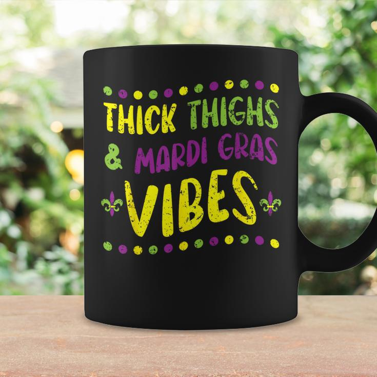 Thick Thighs And Mardi Gras Vibes New Orleans Louisiana Coffee Mug Gifts ideas