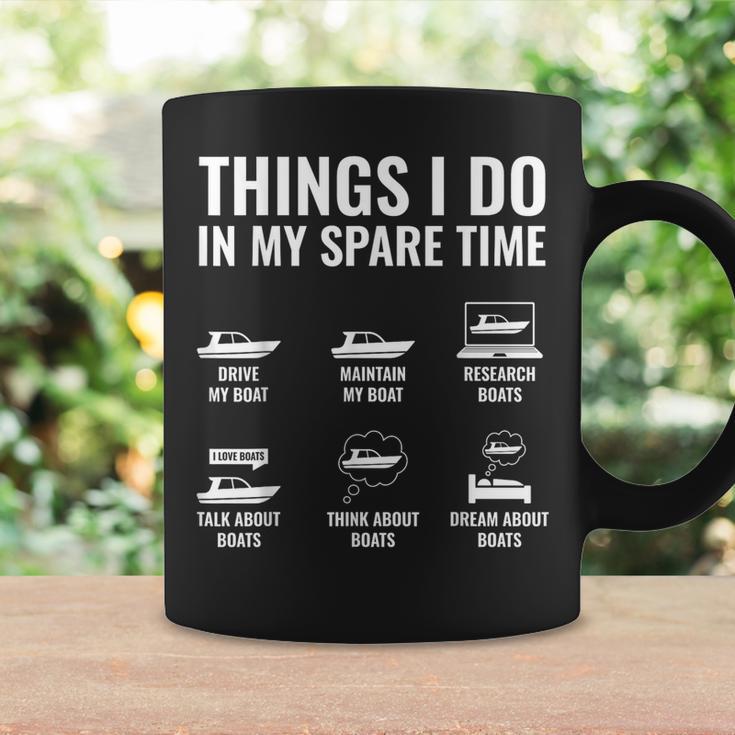 Things I Do In My Spare Time Boating Captain Boat Enthusiast Coffee Mug Gifts ideas