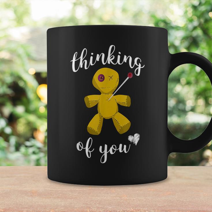 Thinking Of You Voodoo Doll With Ironic Quote Coffee Mug Gifts ideas