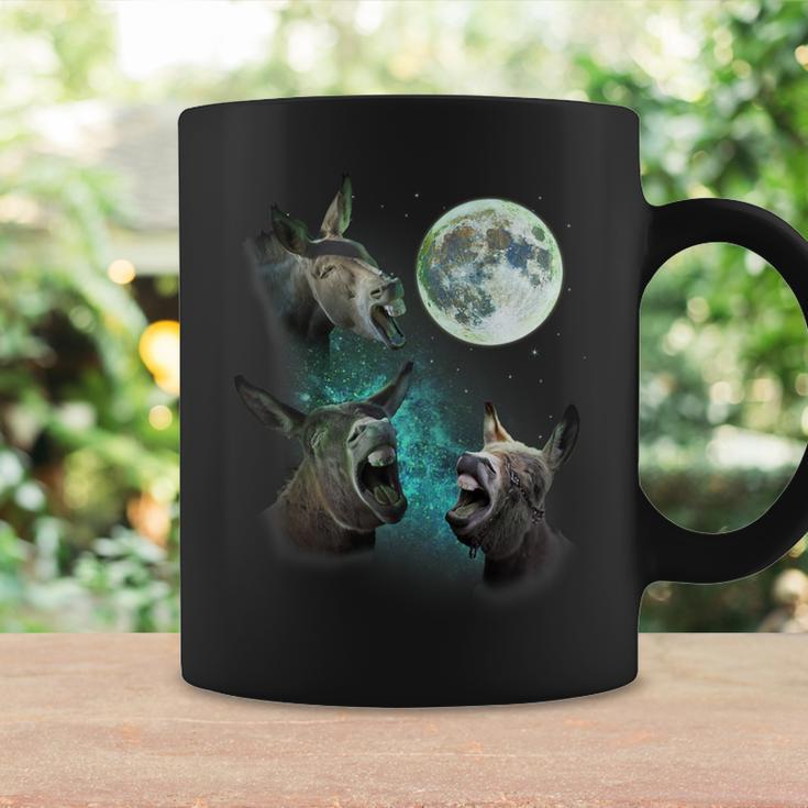 Three Donkeys Howl At Moon 3 Wolfs Wolves Parody Coffee Mug Gifts ideas