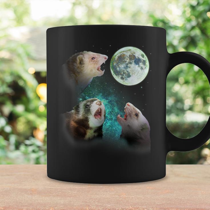 Three Ferrets Howl At Moon 3 Wolfs Wolves Parody Coffee Mug Gifts ideas