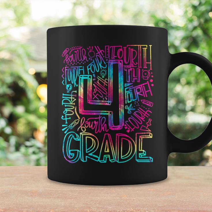 Tie Dye 4Th Grade Typography Team Fourth Grade Teacher Coffee Mug Gifts ideas