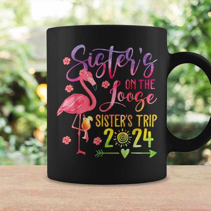 Tie-Dye Sister's Weekend Trip 2024 Sisters On The Loose Coffee Mug Gifts ideas