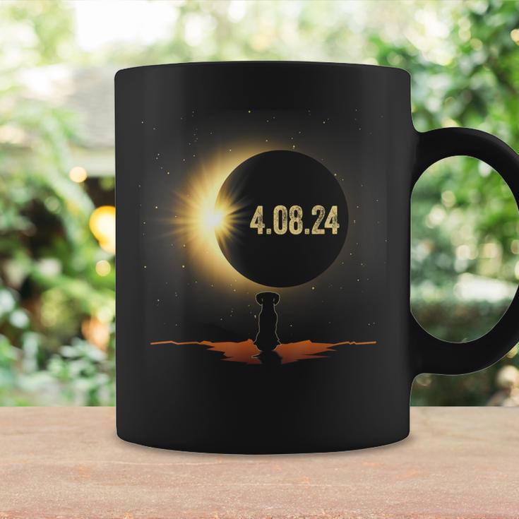 Total Solar Eclipse 2024 Dog Dachshund Dog Lover Coffee Mug Gifts ideas