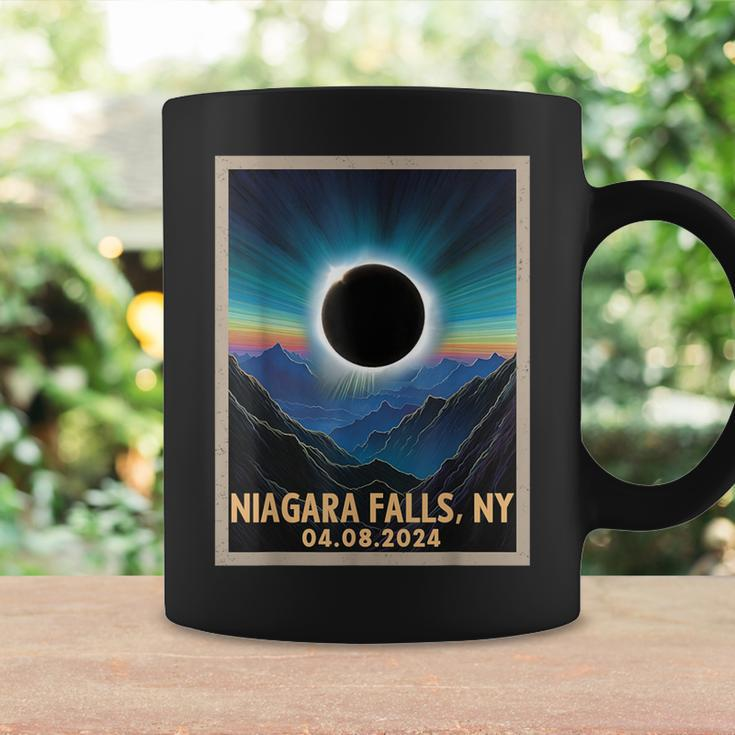 Total Solar Eclipse 2024 Niagara Falls New York Vintage Coffee Mug Gifts ideas